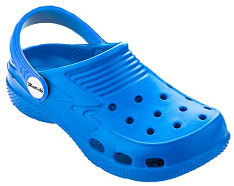 3Kamido Croco Kids vackra träskor barn trädgårdsskor badtofflor sandlåda camping pojkar och flickor (blå, Europeiska skostorlekar, Småbarn, Numeriskt, Medel, 25)