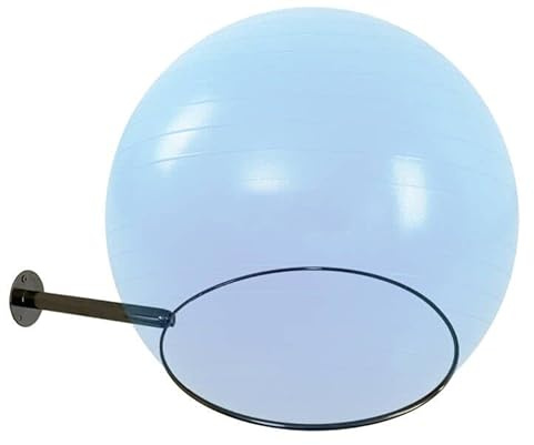 Yoga-Ballhalter, Wandhalterung, Edelstahl, für Yoga- und Stabilitätsbälle, 32 cm bis 86 cm, Fitnessunterricht oder Hausfitnesstudiogenutzung, mit Schrauben