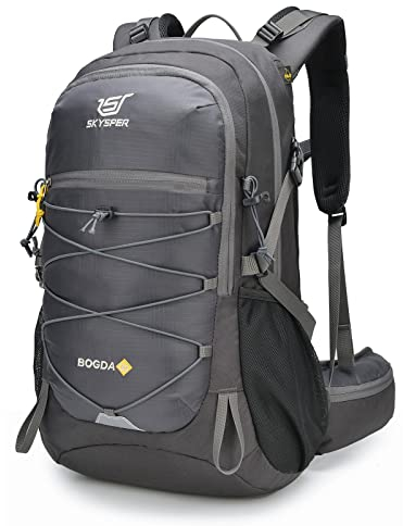 SKYSPER Wanderrucksack 35L Camping Backpack mit Rückenbelüftung Trekkingrucksack aus atmungsaktivem 3D Air Mesh Polyester Camping Outdoor Wandern Rucksack