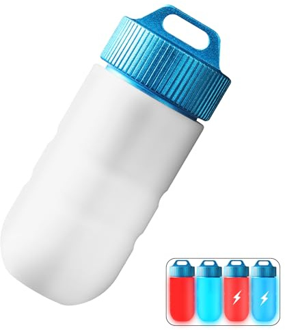 Torcia Subacquea con Luce di Segnalazione, Mini Impermeabile 100 Metri, Batterie a Bottone, Portatile per Immersioni, Snorkeling e Sport Acquatici