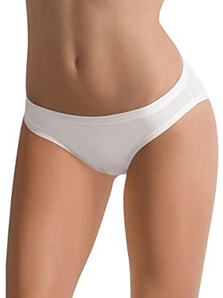 Cotonella Slip Mini Donna Cotone BIELASTICO Art. 3362 CONF. 3PZ (Nuovo Modello) (2/S, Bianco)