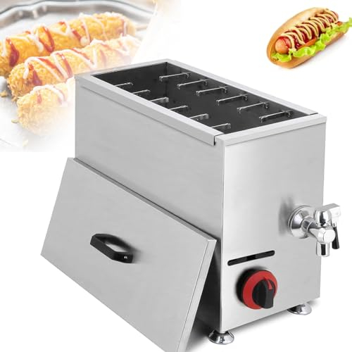 Máquina Para Hacer Palitos De Perritos Calientes Con Queso Comercial,Máquina Para Hacer Palitos Para Perritos Calientes De Queso Comercial De 21 Litros,Freidora Para Perros De Maíz Para Restaurante