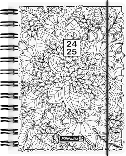BRUNNEN Schülerkalender (2024/2025) „ZENart“, 1 Seite = 1 Tag, A6, 352 Seiten