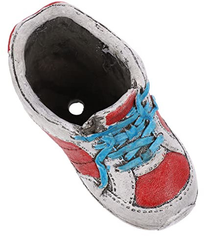 FONDOTIN Retro Keramik Blumentopf Schuh Imitation Sukkulententopf Für Innen Außen Deko Balkon Fensterbrett Esstisch