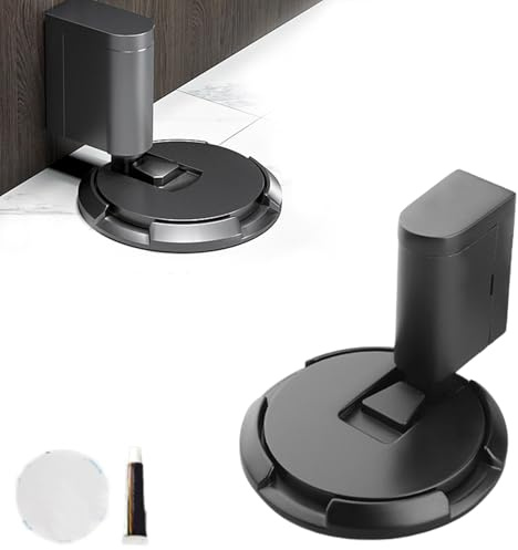 hoofus mechanischer bodentürstopper,Türstopper Einrasten,Türstopper Boden Selbstklebend Schwer Türhalter Tür Stopper Ohne Bohren Höhenverstellbarer Türpuffer,Door Stopper Magnetic,Türstopper Einrasten