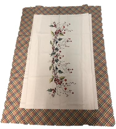 Caleffi Tovaglia da tavola in Puro Cotone Art. Agrifoglio - Fantasia, Quadrata