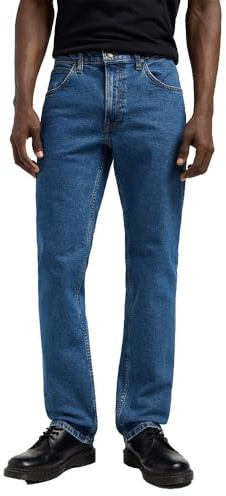 Lee herrjeans Brooklyn straight, klassisk rak passform, raka ben, belmont, 33W / 34L