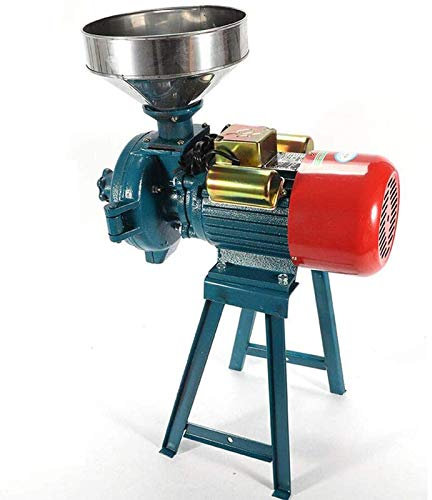 RUHEN Molinillo de Granos eléctrico de 2200 W, Molino de Alimentos eléctrico Comercial de Alta Resistencia, Molinillo seco con Embudo para maíz, Grano, café, Trigo