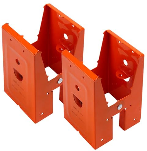 2Pcs Sawhorse Brackets, Woodworking Saw Horse Brackets for Chainsaws Cold Rolled Steel Sawhorse Holder Stand for 25° Opening Angle Wood Slot Saw Horse 2x4