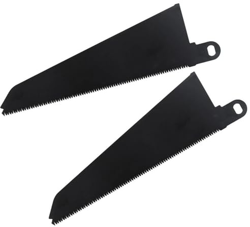 2Pcs 240mm Carbon Steel Reciprocating Saw Blades | Compatible with Black and Decker Scorpion FKS890E KS890ECN KS890GT KS890EK; ideal for steel pipe & chipboard cutting