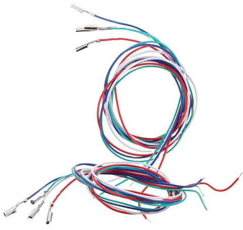 DECORNIJIA Cavi per Testine Phono in Rame Rivestimento Pvc, Set da 8 Pezzi Colorati per Giradischi, Trasferimento Audio Pulito per Eventi Dj e Feste