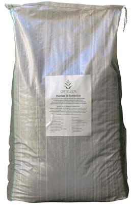 ORTOZEN Humus di Lombrico 20 kg – Ammendante Organico Naturale, Migliora la Fertilità del suolo e lo Sviluppo delle Piante - Concime per Orto, Alberi da Frutto e Piante Ornamentali