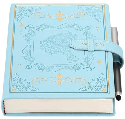 Holderzyi Akademischer Terminplaner 2026–2027 A5 Tag pro Seite, 13 Monate Tages- und Monatsplaner von August 2026 bis August 2027, Agenda A5 Seite pro Tag, mit elegantem Cover, Stift, Innentasche