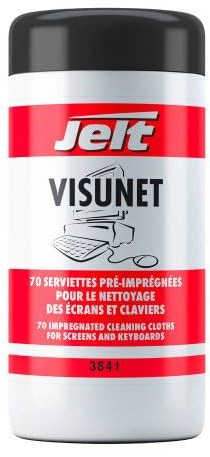 Jelt Visunet Lingettes pour Environnement bureautique Boîte de 70