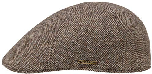 Stetson Cap Gatsby Texas Pig Skin Herren – Wintermützen mit Visier, Futter für Frühling und Sommer
