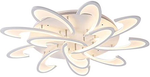 Eurotondisplay 2127-12W LED Deckenleuchte mit Fernbedienung Lichtfarbe/Helligkeit einstellbar Acryl-Schirm weiß lackierte Metallrahmen (2127-12)