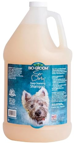 Bio-Groom So-Dirty Dog Shampoo - Quick Rinse Pet Shampoo, Dog Bathing Supplies, Puppy Wash, Dog Grooming Supplies, Cruelty-Free, Made in USA, Shampoo for Smelly Dogs - 1 Gallon