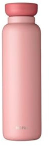 Mepal - Isolierflasche Ellipse - Doppelwandige Thermo Wasserflasche - Thermosflasche für Unterwegs - 12 Stunden heiß & 24 Stunden kalt - Edelstahl - 900 ml - Nordic pink