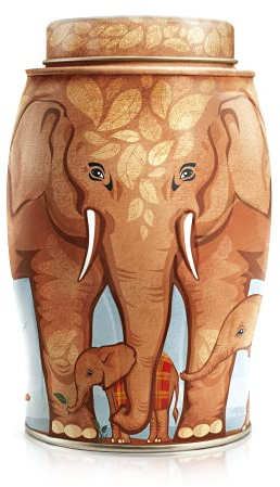 Williamson Tea Elephant Tsavo Caddy Containing English Breakfast Tea Bags - 100g - 40 Individual Tea Bags