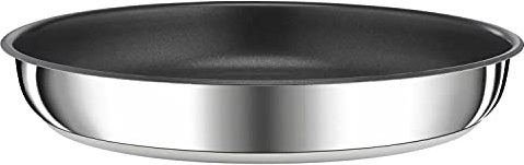 Tefal Ingenio Preference Bratpfanne, 22 cm, stapelbar, Edelstahl, Antihaftbeschichtung, Induktion, Vielseitig, platzsparend, Temperaturanzeige, L9730302