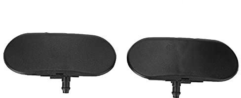 Joyzan Paire Lave Glace, Pare Brise Essuie Glace Eau Rondelle Buse de Lavage de Pare-Brise Avant Jets Buse Remplacement Compatible avec A2 A3 A4 A6 A8 Rs4 4F0955988A 4F0955987A Pulvérisation D'essuie
