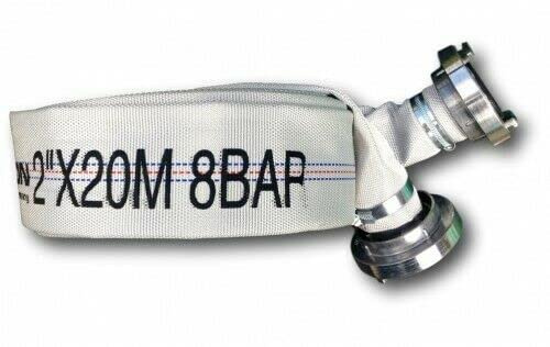 Fire Hose 2'' Diameter 2 inch 20m Meters 66 ft 30m Meters 98 ft Long Water Hose Pressure 116psi (20 Meters)