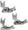 VGOL 3PCS Industrial Sewing Machine Hinged Presser Foot with Right Guide 1/16 1/8 1/4 Inch Metal Compatible with Brother Consew Singer