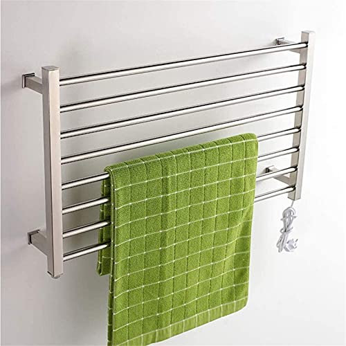 KLZUOPT Scaldasalviette riscaldato, Scaldasalviette Elettrico, Scaldasalviette Elettrico a 8 Barre cablate a Parete, Scaldasalviette Elettrico, Asciuga Asciugamani da Bagno,