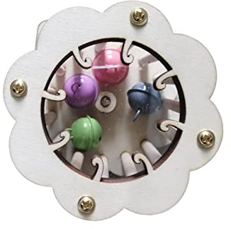 Sharplace Hölzernes Busy Board Zubehör Frühes Lernen Lernspielzeug Kognitionsspielzeug Spiel für Kinder Kleinkinder, Trommel mit Glocke