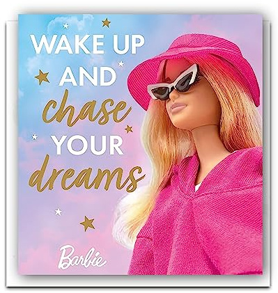 Danilo Promotions Limited Barbie Allgemeine Geburtstagskarte, Geburtstagskarte für alle, Geburtstagskarte Barbie, offizielle Barbie-Karte, mehrfarbig, 17,8 x 15,2 cm