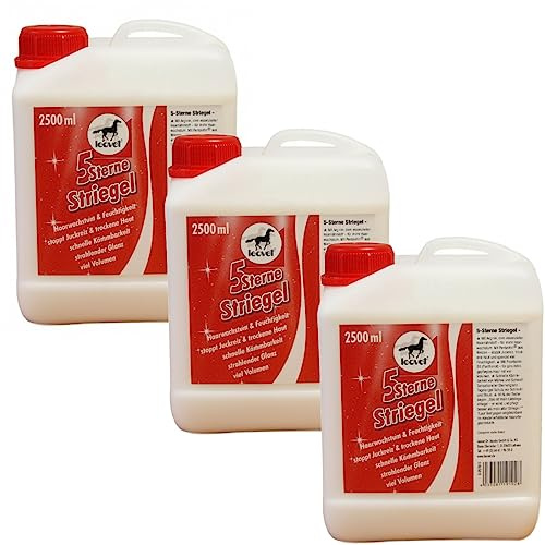 RL24 leovet - 5-Sterne Striegel – 3 x 2500 ml Kanister (3er Set)