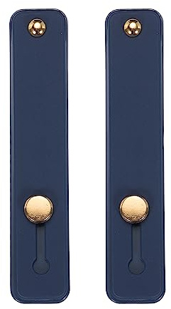 sourcing map 2Pcs Phone Loop Finger Holder Silicone Phone Strap Grip Holder Cell Phone Grip Stand for Most Smartphones Navy Blue