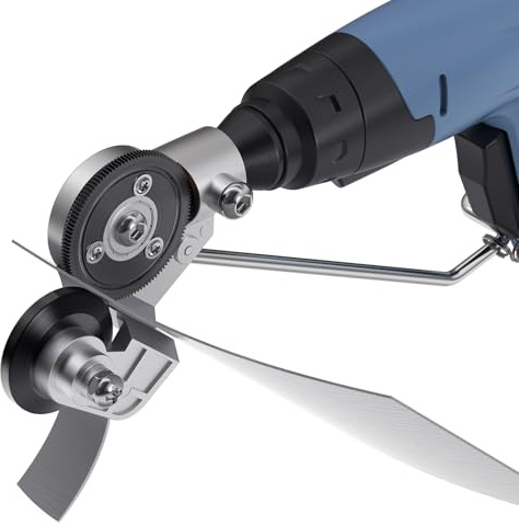 Electric Drill Plate Cutter Attachment, 2025Upgraded Metal Sheet Cutter Adapter - Drill Cut Pro Metal Plate Cutting - Nibbler Metal Drill Attachment for Iron, Copper, Aluminum, and Steel Sheets