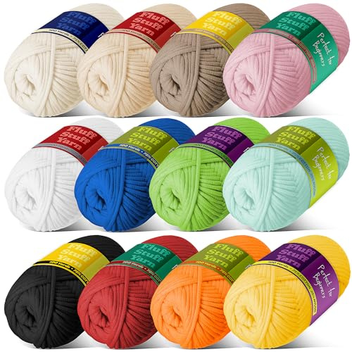 Hearth & Harbor Yarn, Cotton, Multicolored, 12 Pack