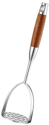 SHOWERORO Potato Masher Stainless Steel Vegetable Masher for Making Potato Mash Manual Food Crusher for Kitchen Utensil Easy to Use for Puree