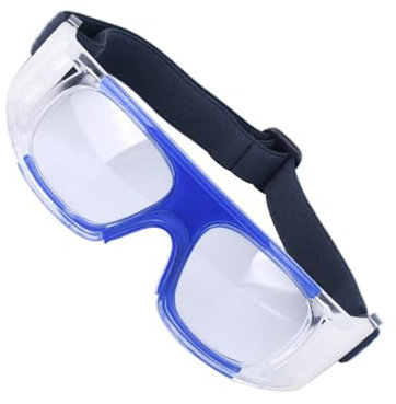 Kingke Stoßfeste Fußball-Schutzbrille, Fußballbrille, Basketballbrille, verstellbares Kopfband, Outdoor-Sportbrille, Schutzbrille für Outdoor-Aktivitäten, leicht
