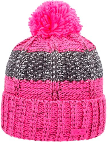 CMP dam Beret Berretto Lavorato A Maglia Con Pom Pom Da Donna
