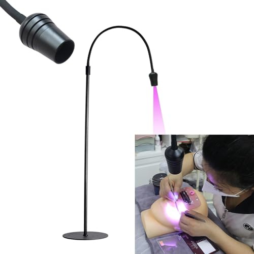 UV LED Wimpernlampe für Lichthärtung Schwanenhals Lampe 2-5 Sekunden Schnelle Heilung Wimpernverlängerung UV Wimpern Verlängerung Schwarz