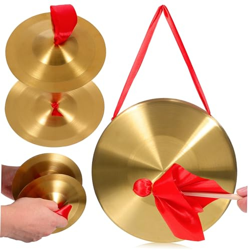 VICASKY Gong y Platillos Gong Chino de Ópera para Instrumento de Percusión Piscina