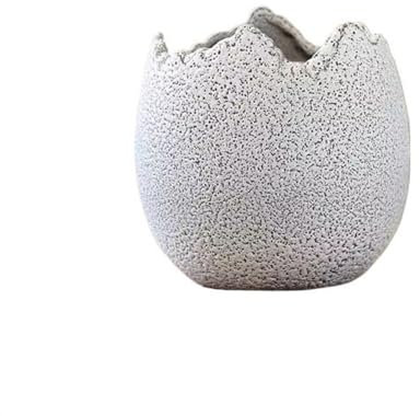 Zhaoj24-05 Macetas de Interior Creative Gap orquídea suculenta Colgante Maceta de orquídeas cerámica áspera Transpirable Maceta(Blanco,Grande)