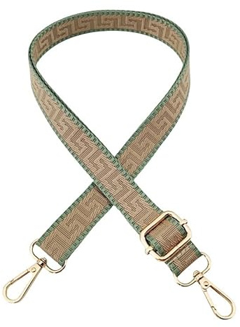 PTNKUIIY Fickremmar för ombyte 72–130 cm bohemisk stil axelrem bred 2,5 cm axelrem axelrem för väskor axelväska handväskor, gör-det-själv tillbehör axelremmar för kvinnor män khaki grön