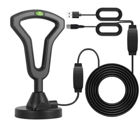 Gokeet Amplificatore Universale per Antenna HDTV, Ricezione del Segnale A Bassa Latenza Ad Alto Guadagno per Migliorare la TV Digitale Interna