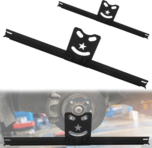 VANROUG Wheel Alignment Tool Plates, Heavy Duty Toe Alignment Tool Plates, Car Alignment Tool Kit for Accurate Measurement and Quick Calibration, DIY Toe Alignment Tool for Car, Truck, SUV (Black)