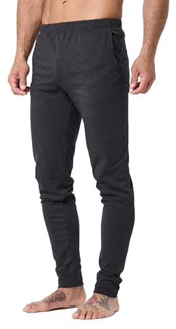 DFND Cooling Long Johns Sleewear for Men – Celliant Infrared Recovery Technology - Made in USA - (Galaxy Black - X-Large)