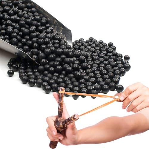 9mm Sfere per Fionda, Palla di Argilla dura, Sfere di Argilla Biodegradabili, Ecologiche Argilla Palline per Allenamento con la Fionda, 500g