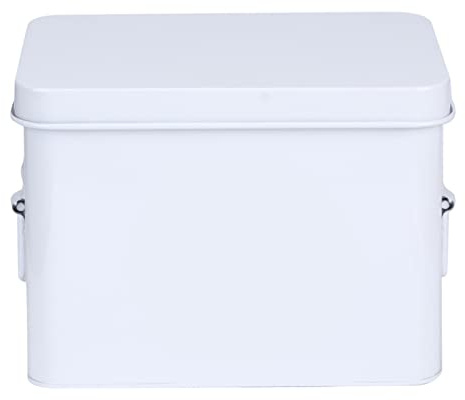 Respicefinem Family Box 2 Layer Storage Organizer with Compartments Portable Iron Case for Home Pharmacy Emergency Outing Use