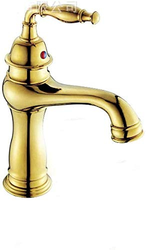 MEVZHH Grifos Grifo de Cocina Grifo de Baño Grifo de Baño sin Plomo Grifo de Cocina Grifo de Lavabo de Soloujero de Bronce Marrón + Oro Rosa