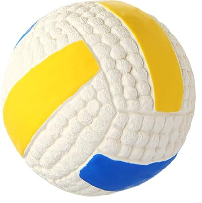 Generisch Pelota chirriante para perros – Bola de mascar de látex resistente de 9,5 cm | Nueva pelota interactiva suave para perros (2024) para perros grandes, medianos y pequeños – Cuidado dental