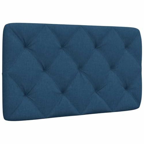 sephironlbb Kopfteil-Kissen Blau Stoff 80 cm mit Polsterung und Klettverschluss, Wandkissen für Bettkopfteil, Rückenlehne und Bettzubehör, ideal zum Anlehnen, Lesen und als Deko im Schlafzimmer