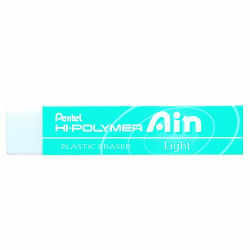 Pentel ZETL07 Radiergummi 36 Stück, rechteckig, Weiß